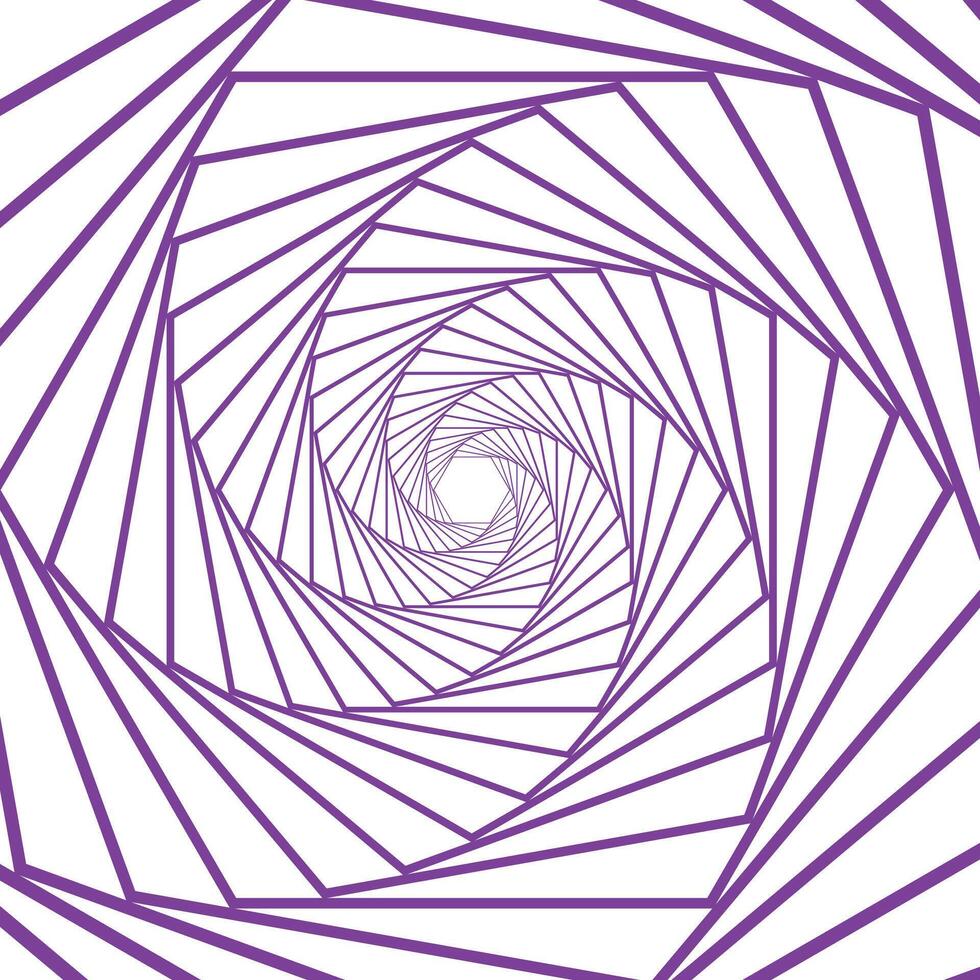 Hexagon Violet Line Swirl Geometric Background vector
