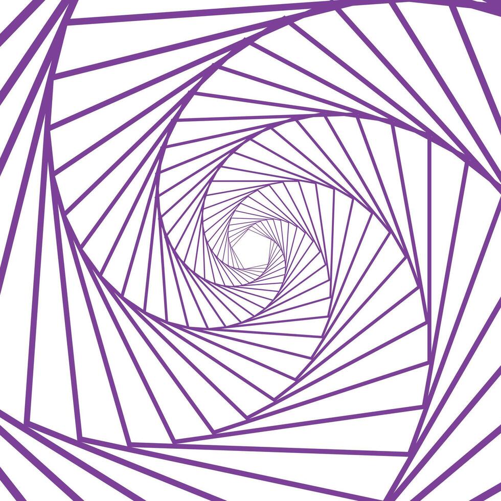 Pentagon Violet Line Swirl Geometric Background vector