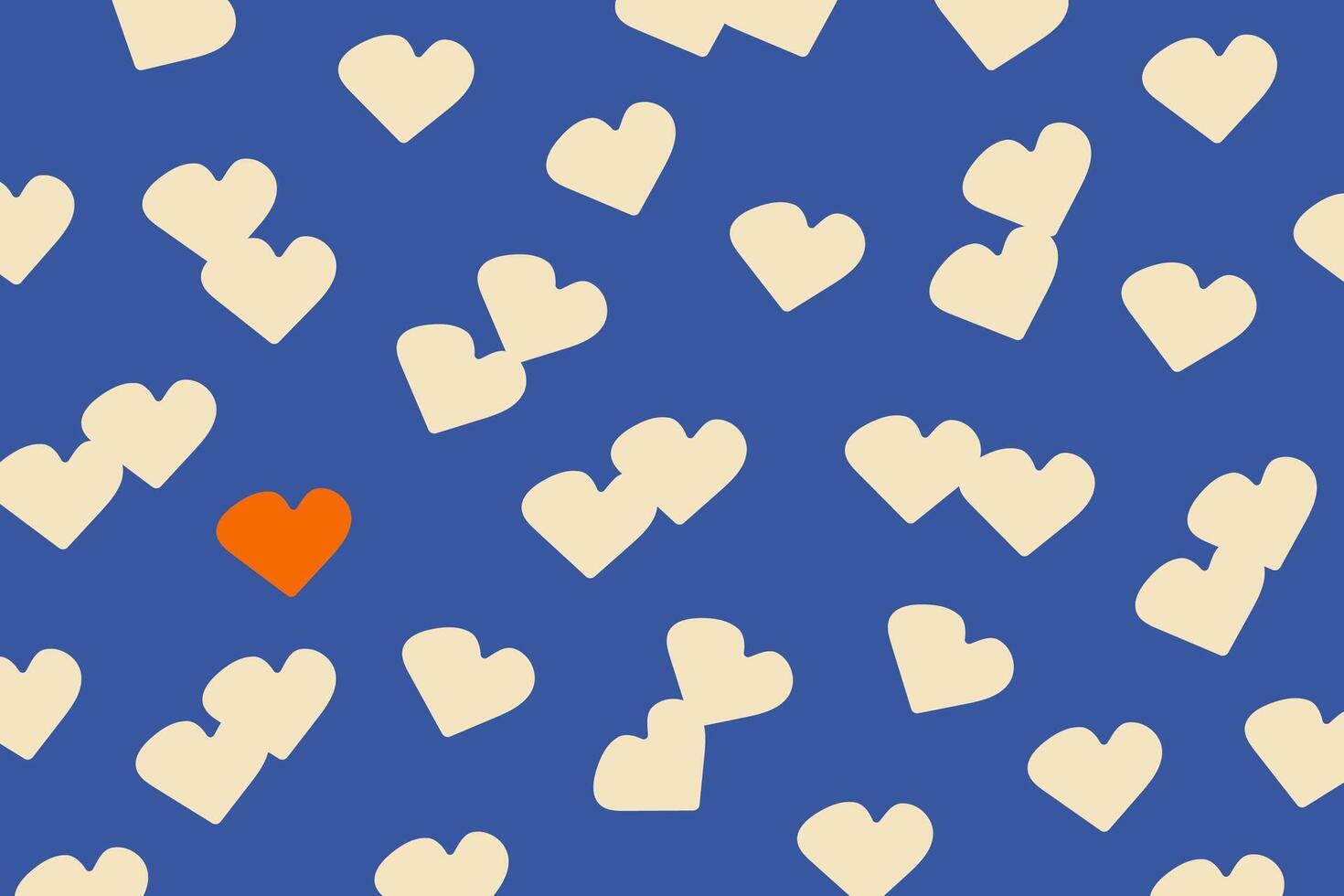 background with hearts. Flat illustration for web banner, social media, card, poster. vector