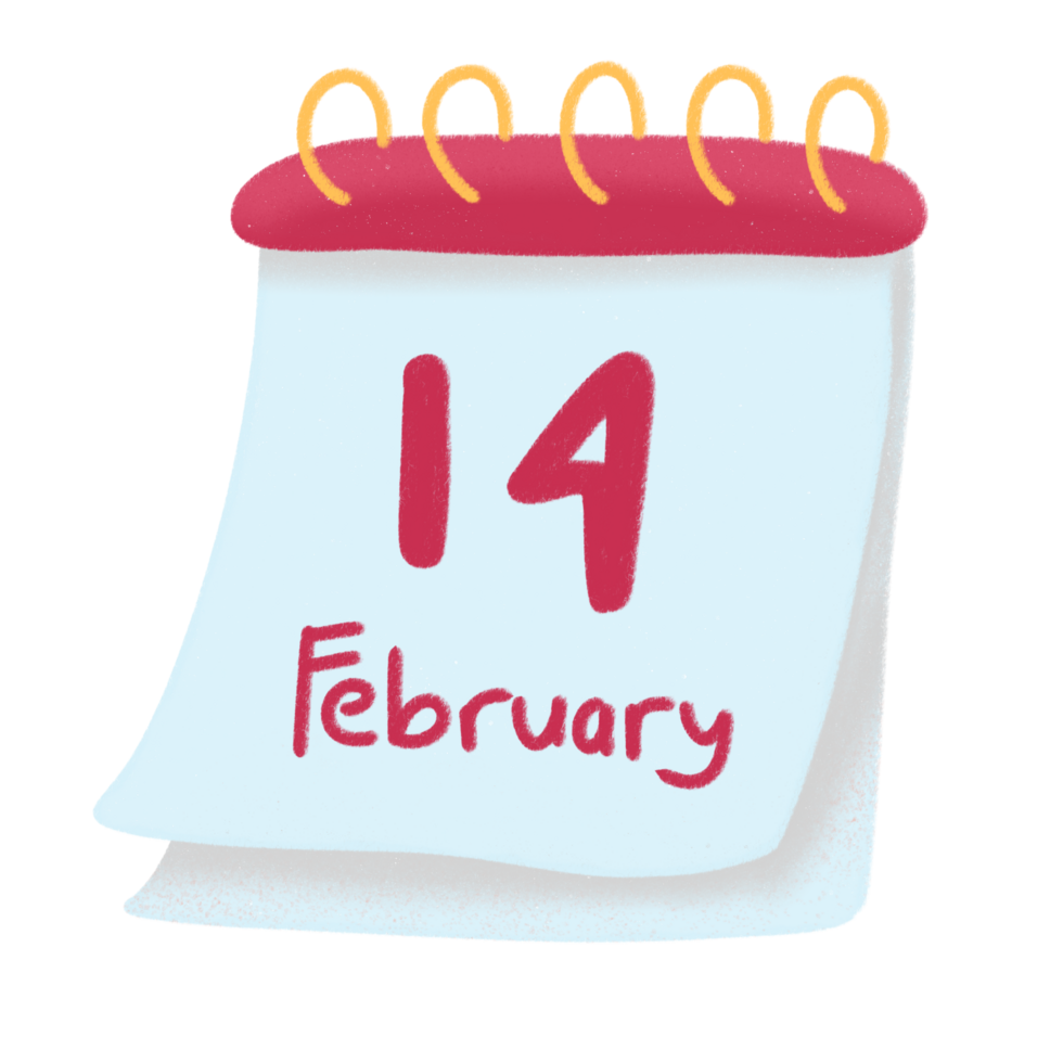 February 14th calendar png