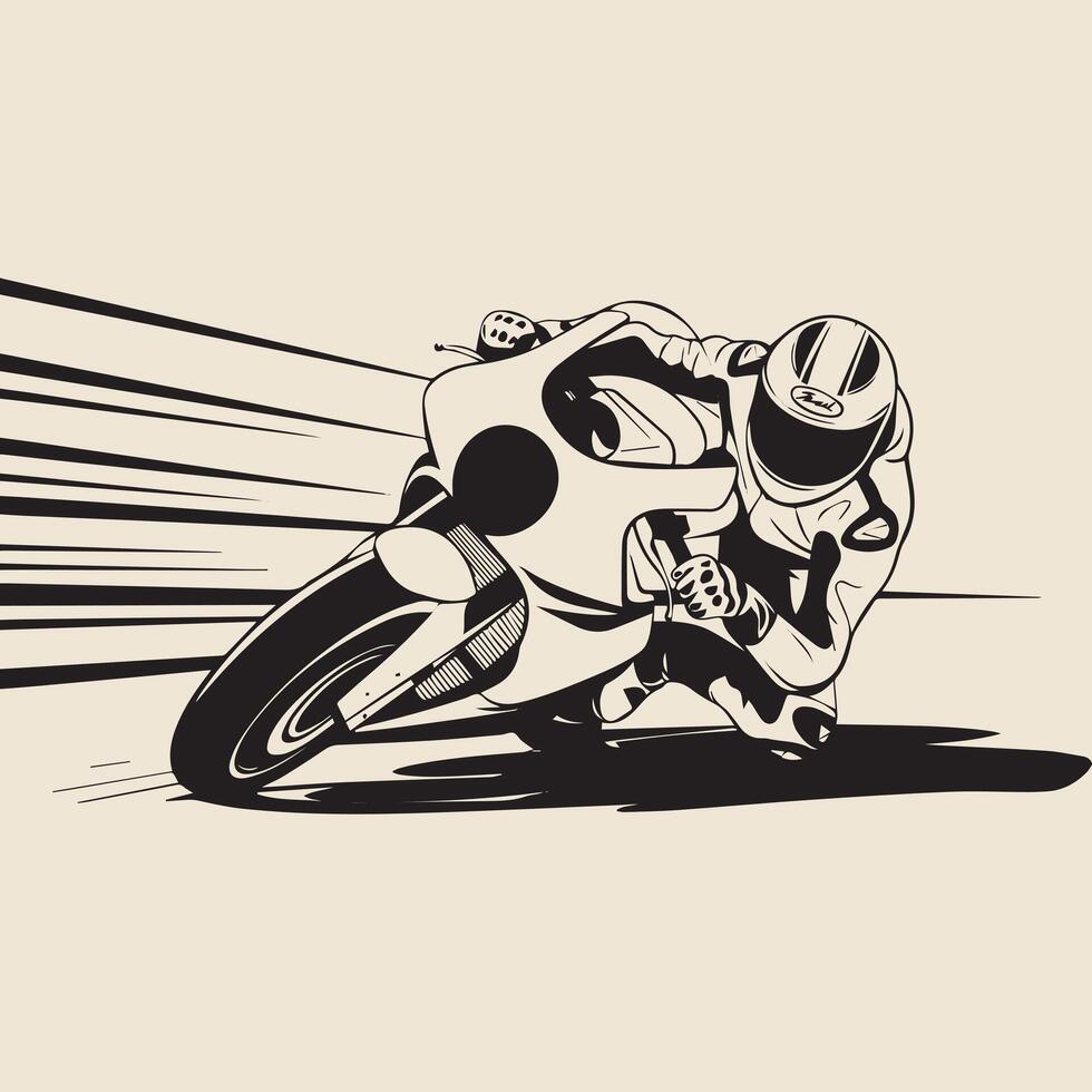 motor biker speed vector