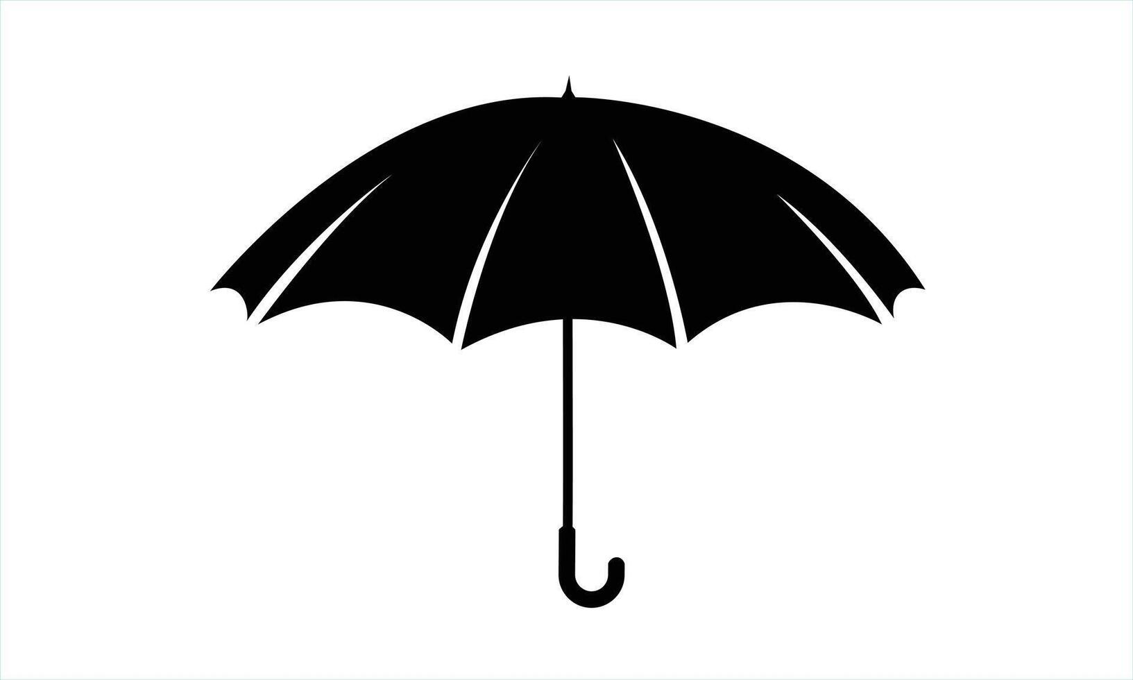 black umbrella logo vector
