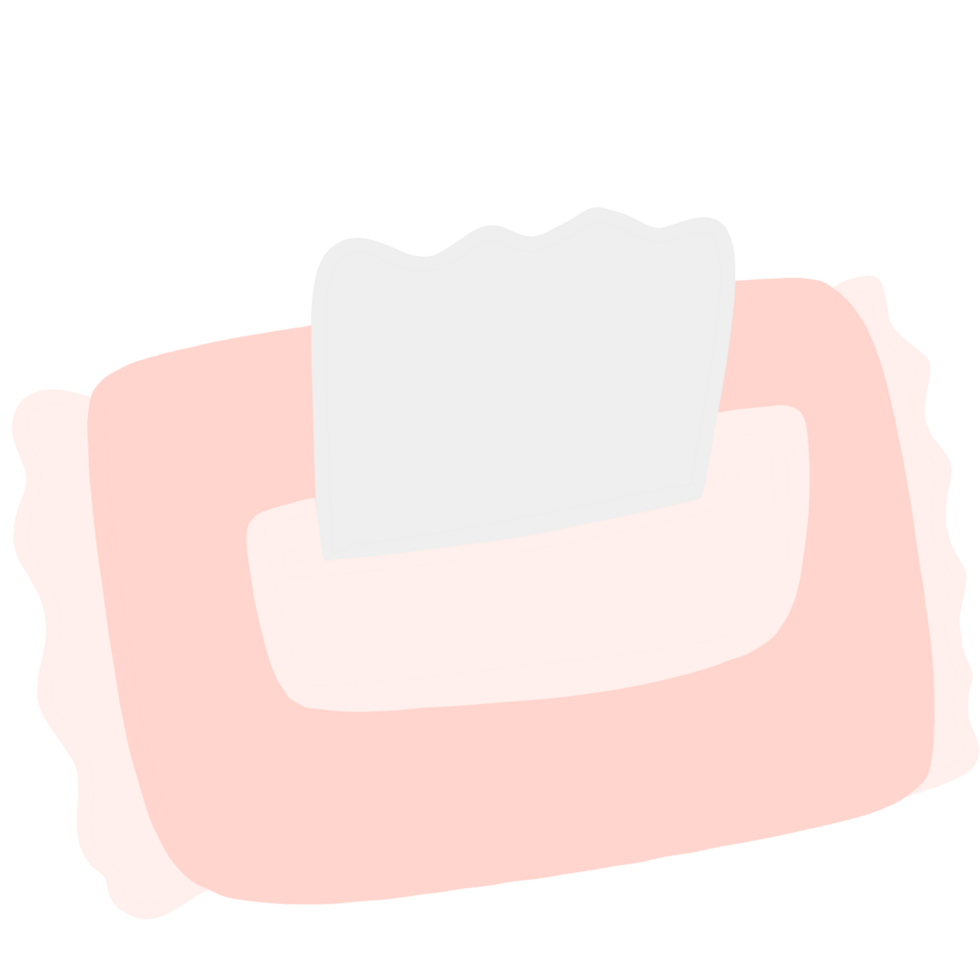 a pink and white tissue on a transparent background png