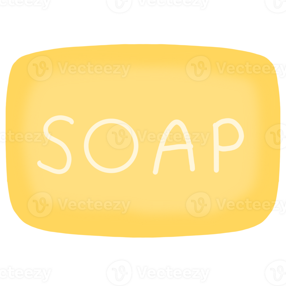 a soap bar with the word soap on it png