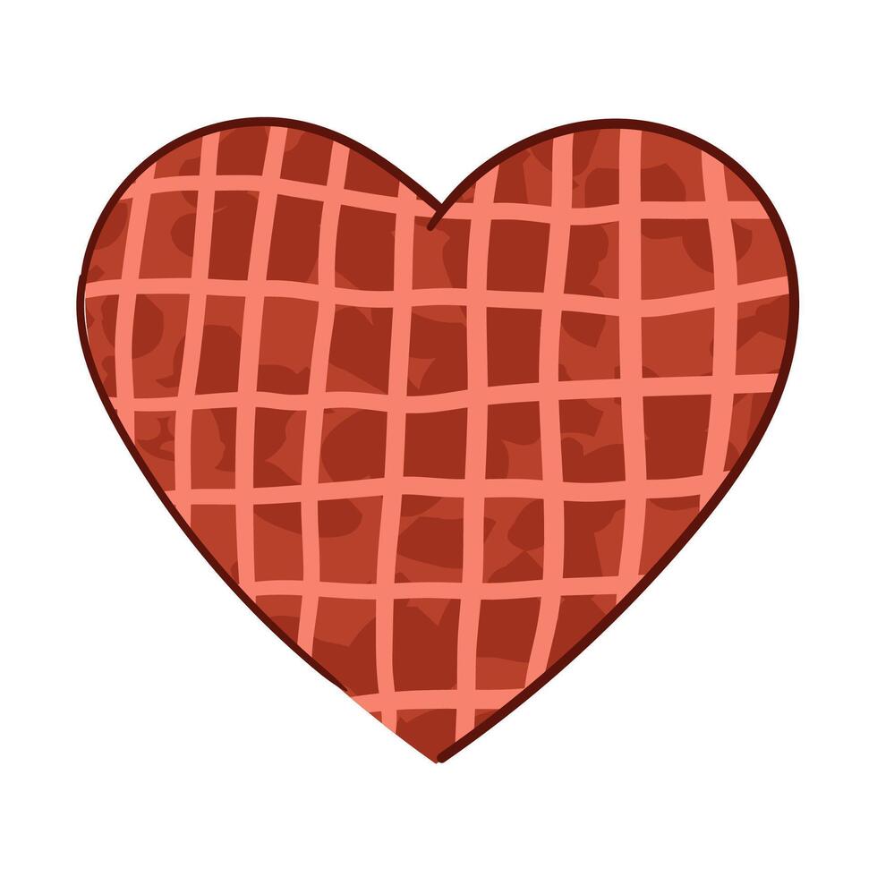 Heart Shape Colorful Illustration vector
