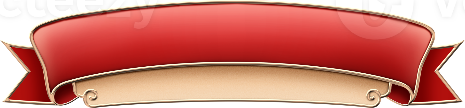 Chinese text box frame 3D style, ui game menu elements, red oblong banners and gold ornate rims. png