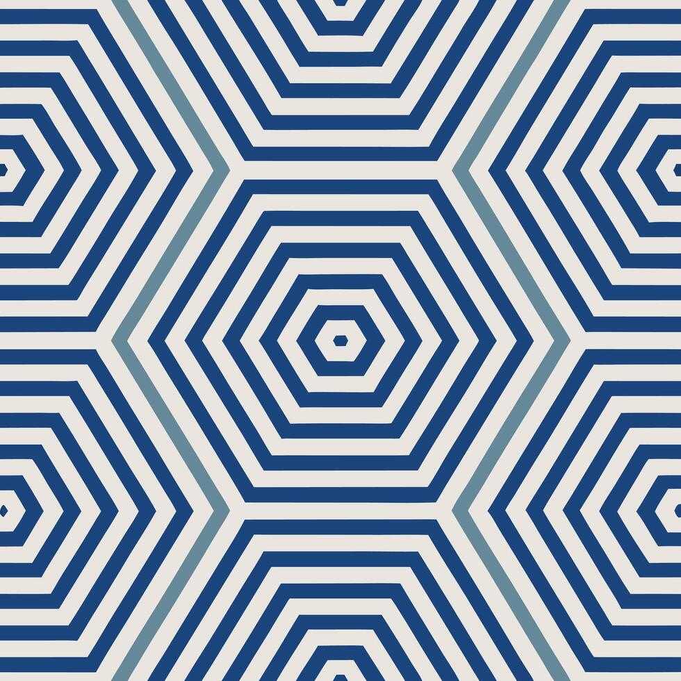 Pattern blue unique abstract formation illustration stylish geometric artwork. vector