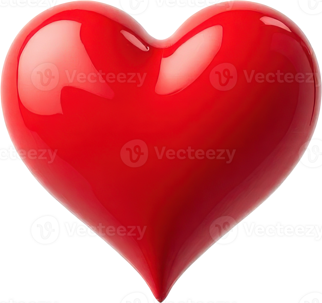 Gleaming Red Heart png