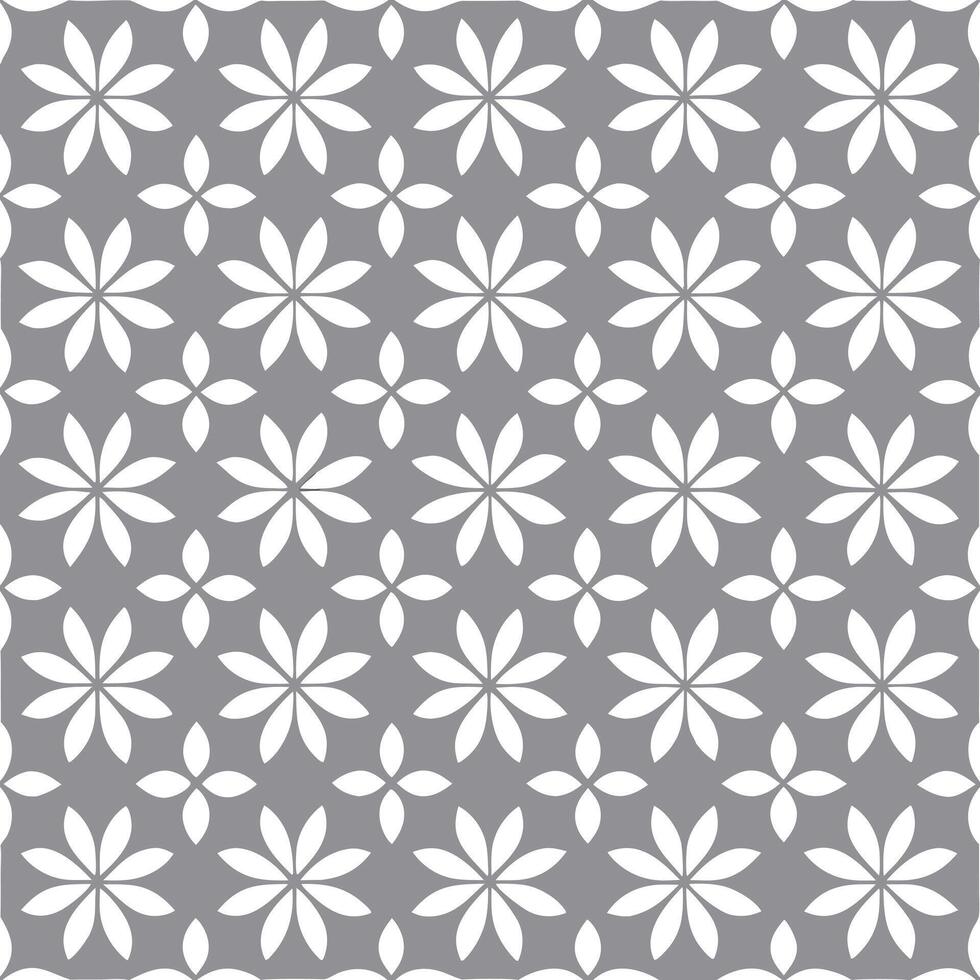 Graceful Botanical and Geometric Composition in a Seamless Style vector