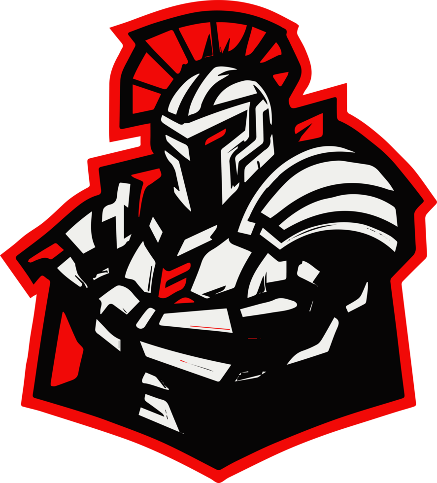 The logo for the team is a red and black knight png