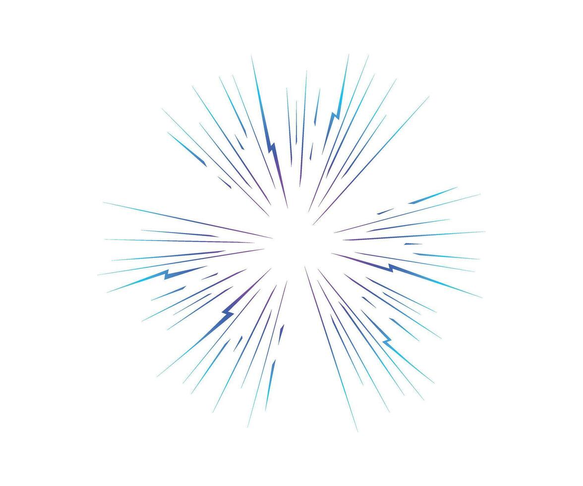 Colorful Starburst. Bomb gradient blast . Big explosion. Abstract comic book explosion flash. Flash beam explosion flash glow. Anime. graphic illustration vector