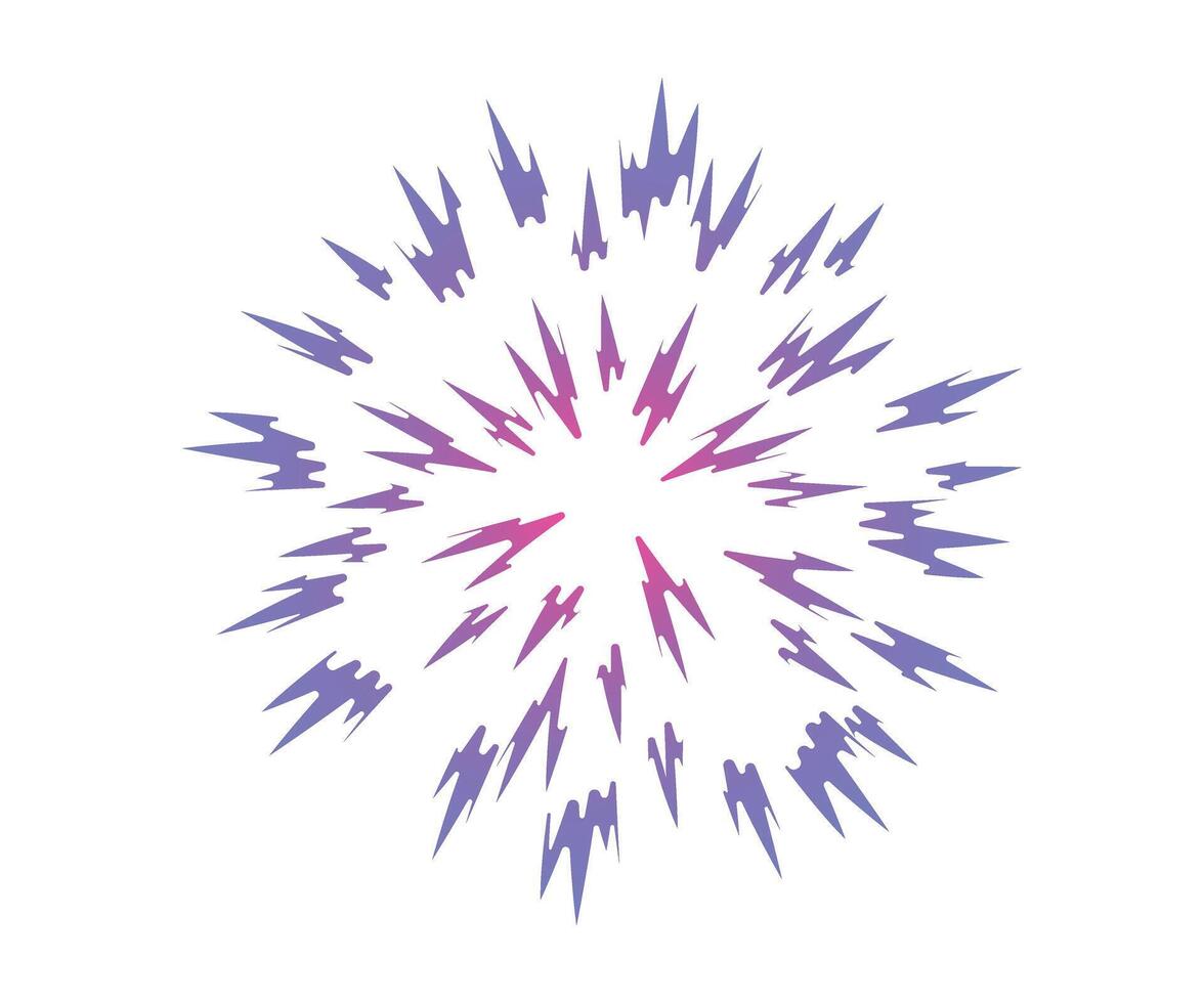 Colorful Starburst. Bomb gradient blast . Big explosion. Abstract comic book explosion flash. Flash beam explosion flash glow Anime graphic illustration vector