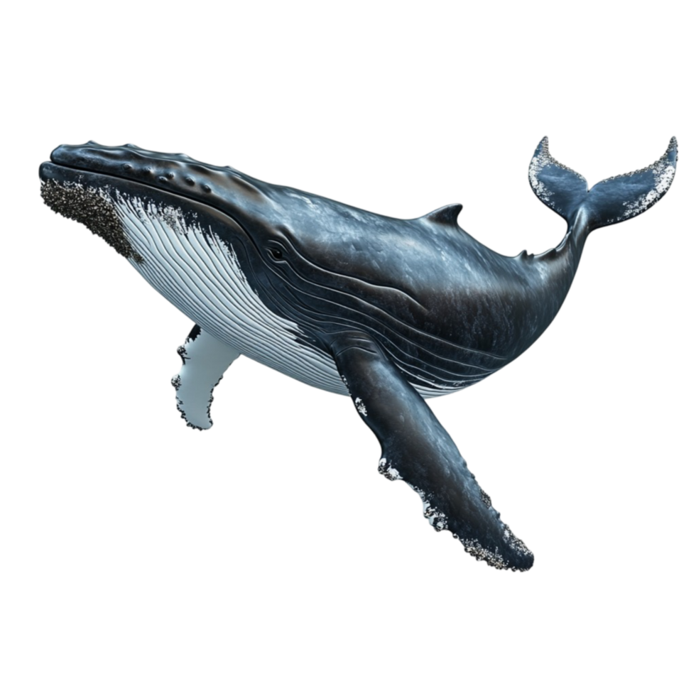 Humpback Whale Swimming in the Ocean png