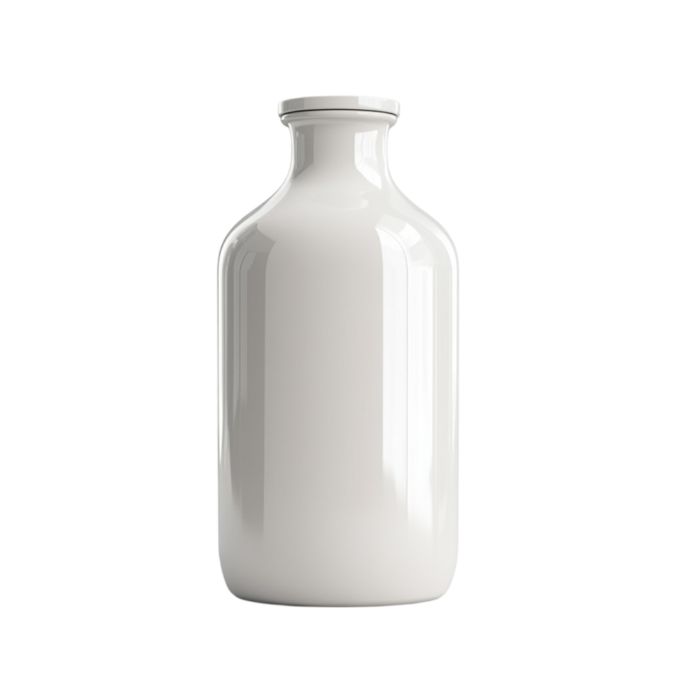 White Bottle on Transparent Background png