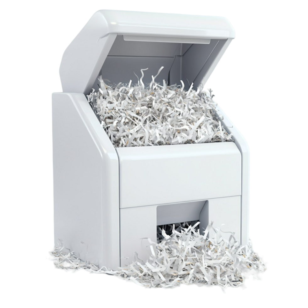 Paper Shredder in Action Shredding Documents png