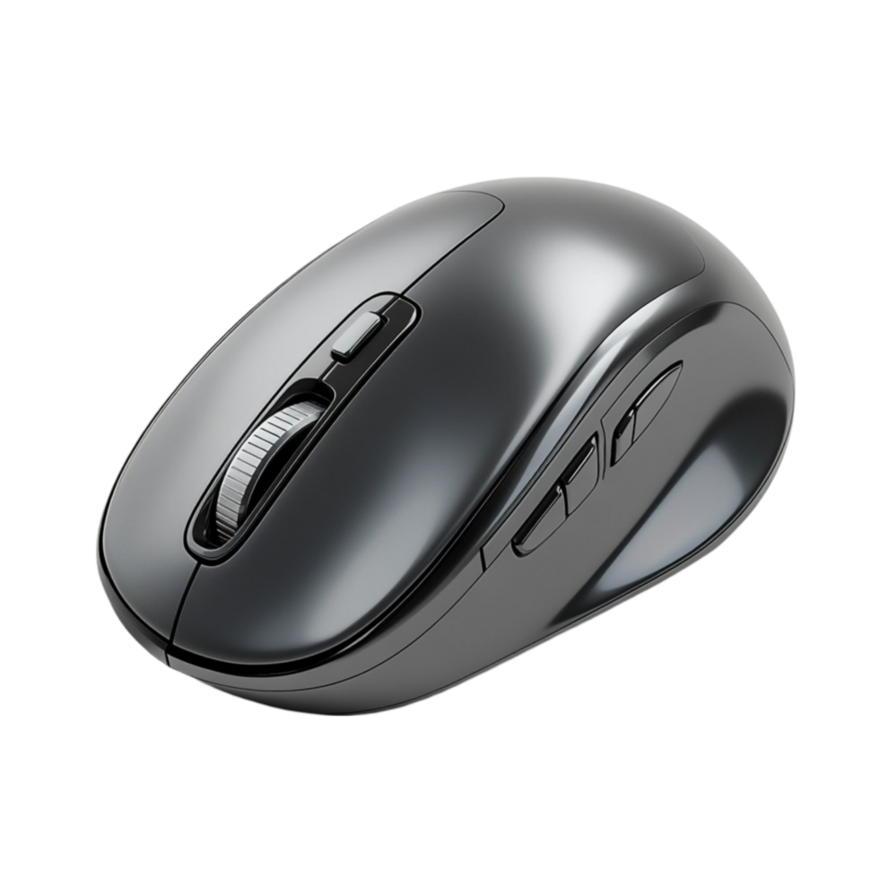 Black Wireless Computer Mouse png