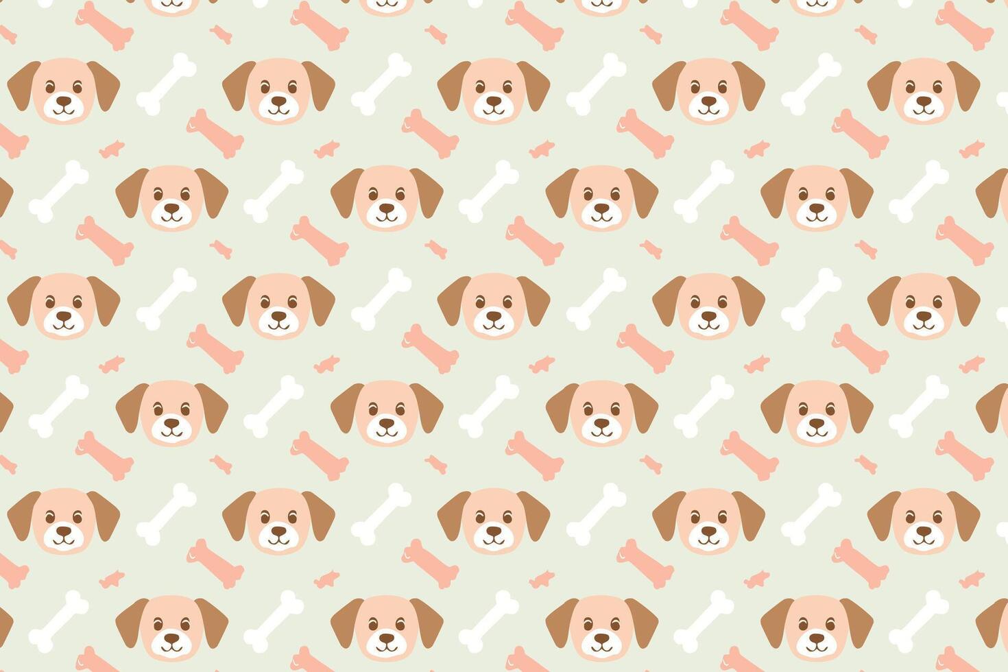 A pattern with dogs and bones on it vector