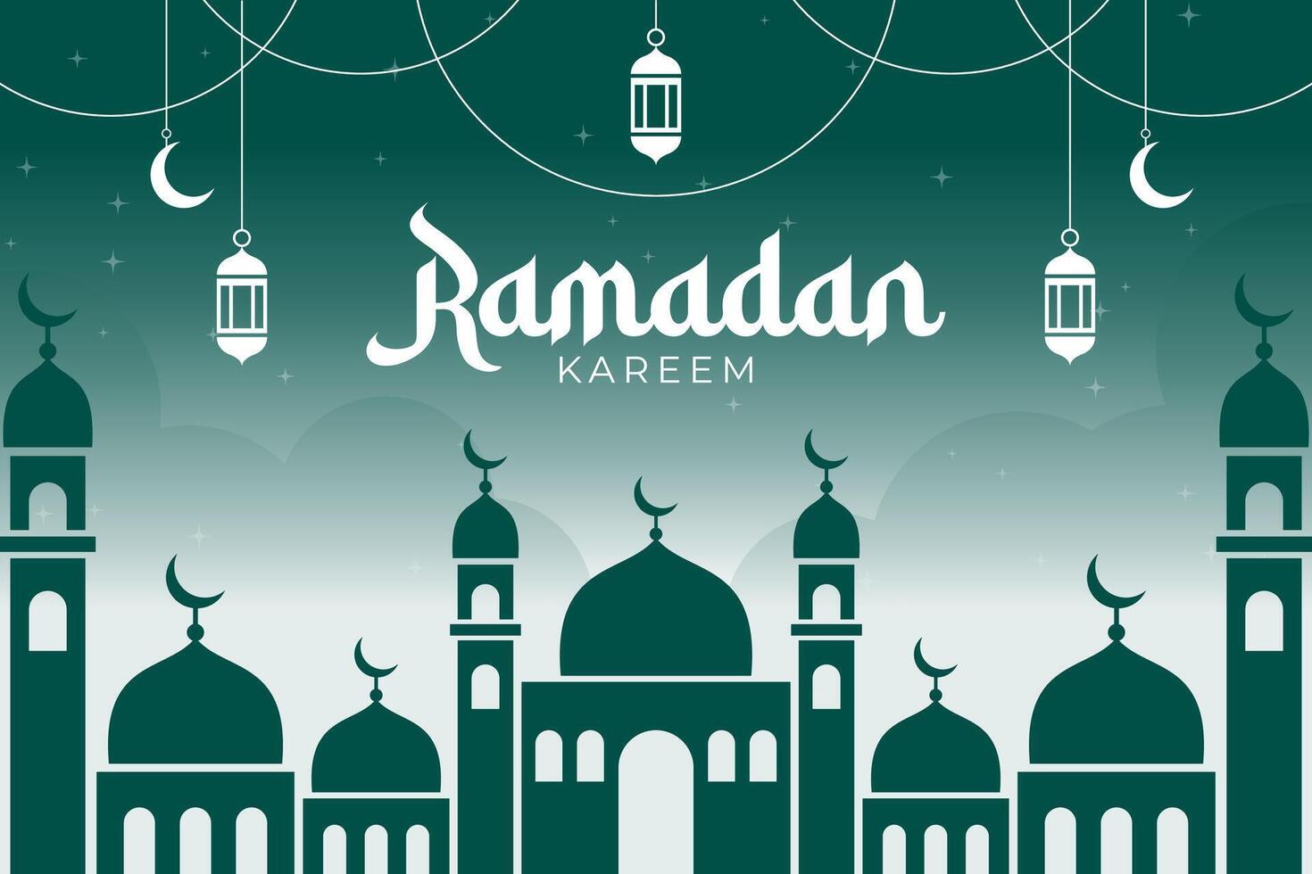Ramadan Kareem background illustration vector