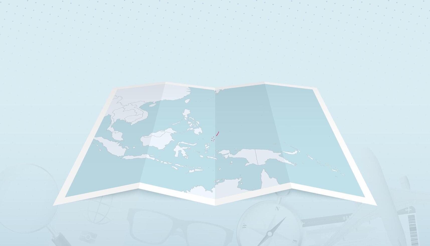Map of Palau with the flag of Palau in the contour of the map on a trip abstract backdrop. vector