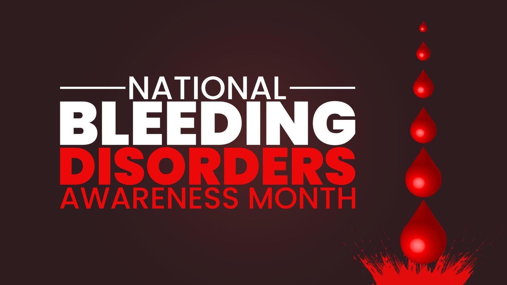 Understanding Bleeding Disorders Awareness Action vector