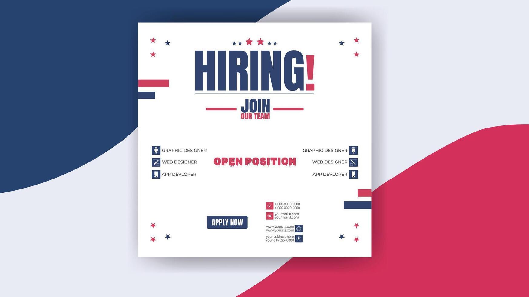 Your Future with Us Were Looking for Talent vector