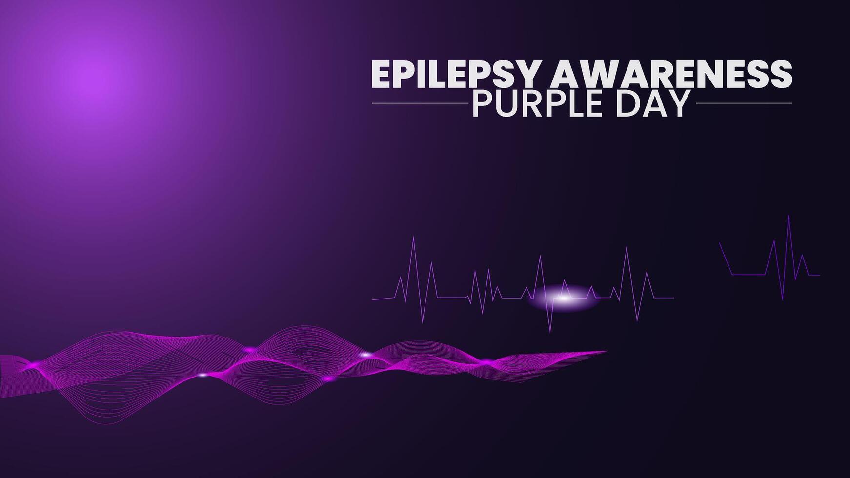 Together for Epilepsy Awareness Action, Purple Day for epilepsy awareness vector