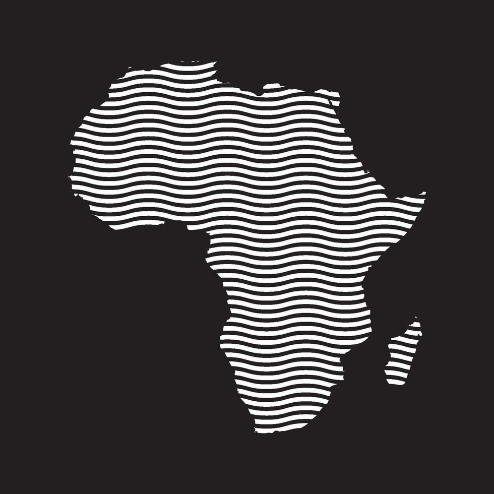 Africa Map Icon Element vector