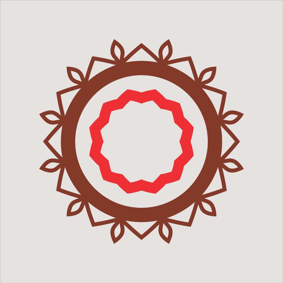 Abstract Symmetrical Mandala Pattern for Decorative and Spiritual Art. vector