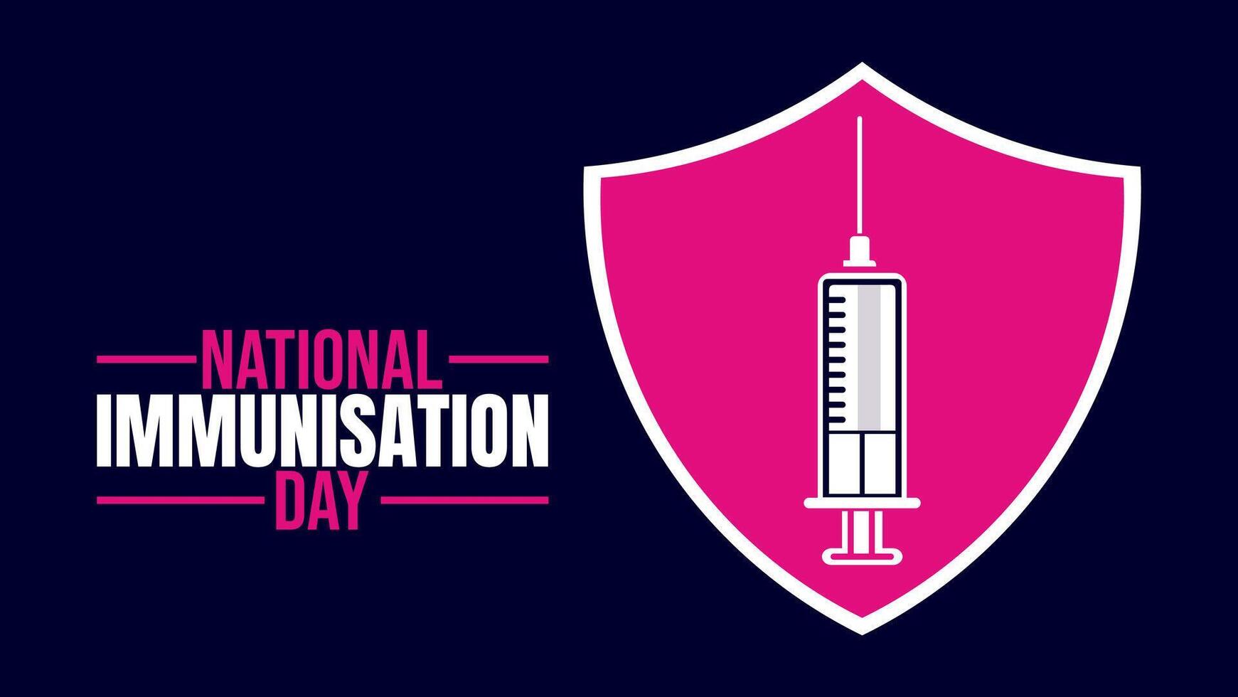 National Immunisation Day Building a Healthier Future for All vector