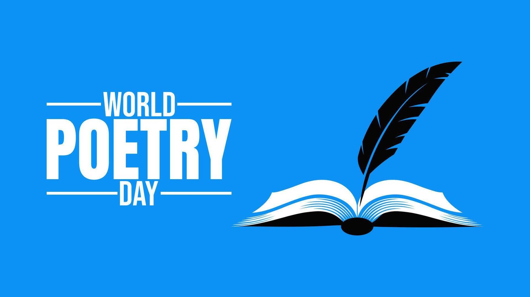World Poetry Day Celebrating the Power of Words vector