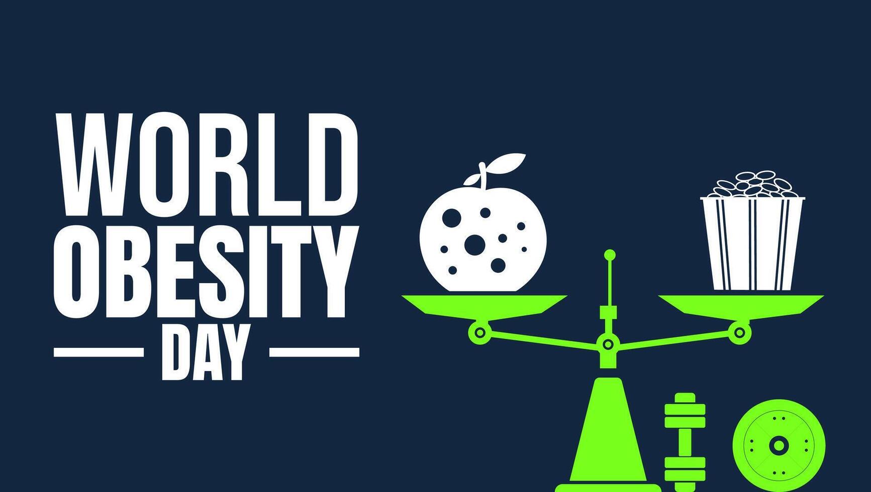 World Obesity Day Empowering Change for Better Healt vector