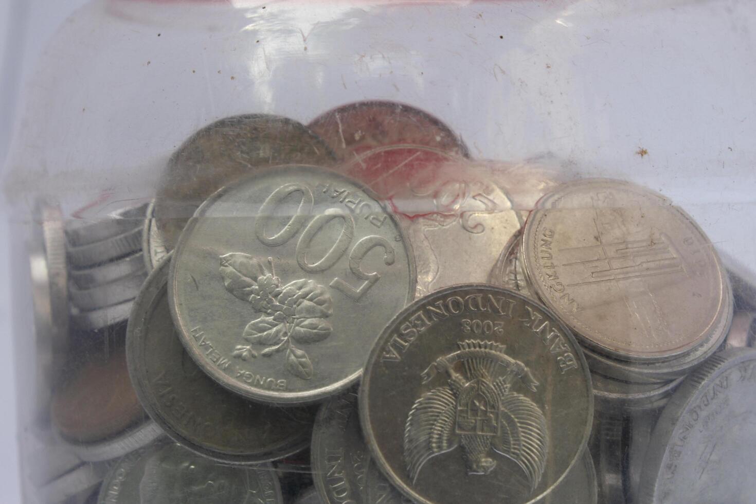 coins of various values stored photo