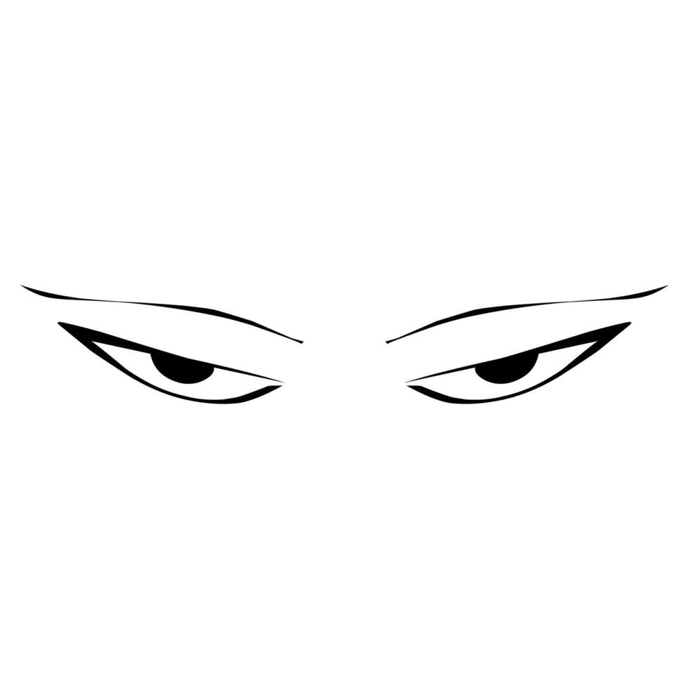 A stylized eye with geometric shapes and patterns vector