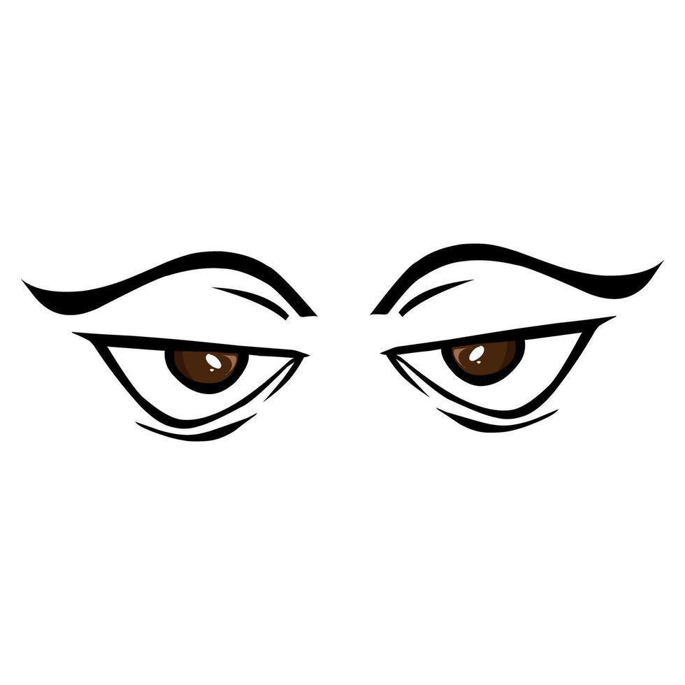 An eye in a graphic design style vector