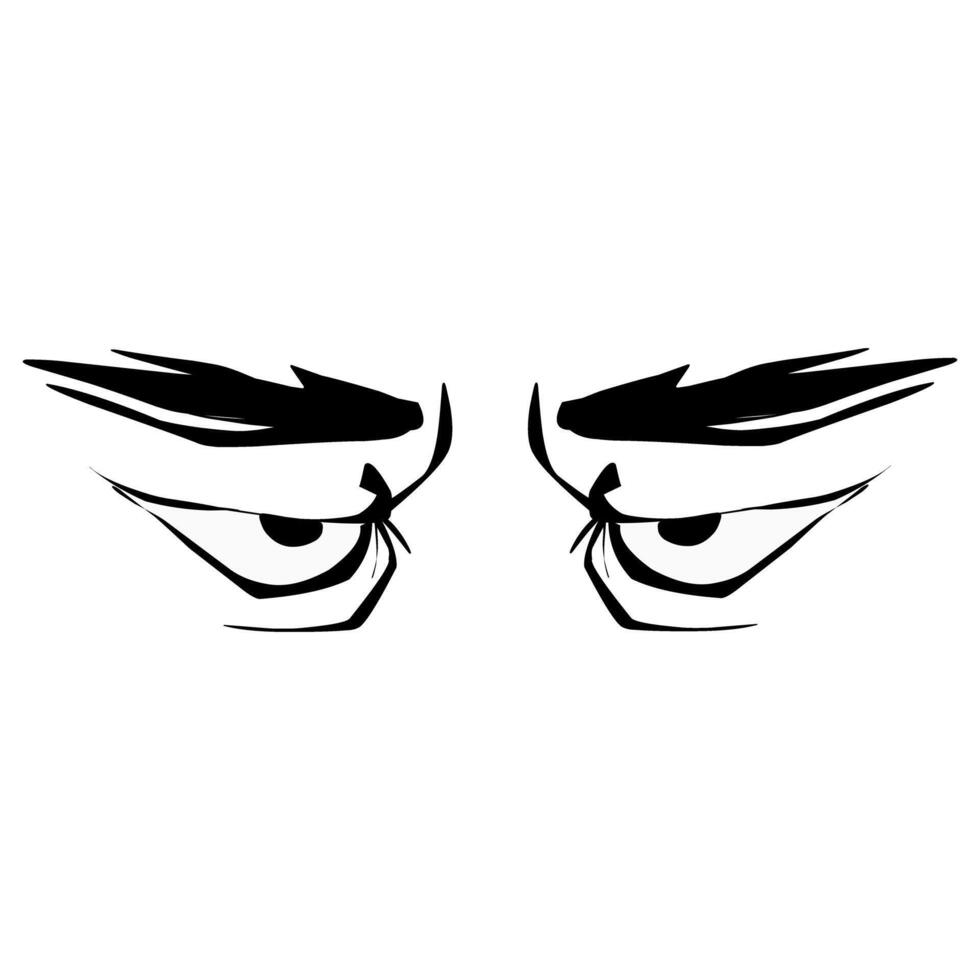 A man's eye with a determined expression, captured in high detail vector