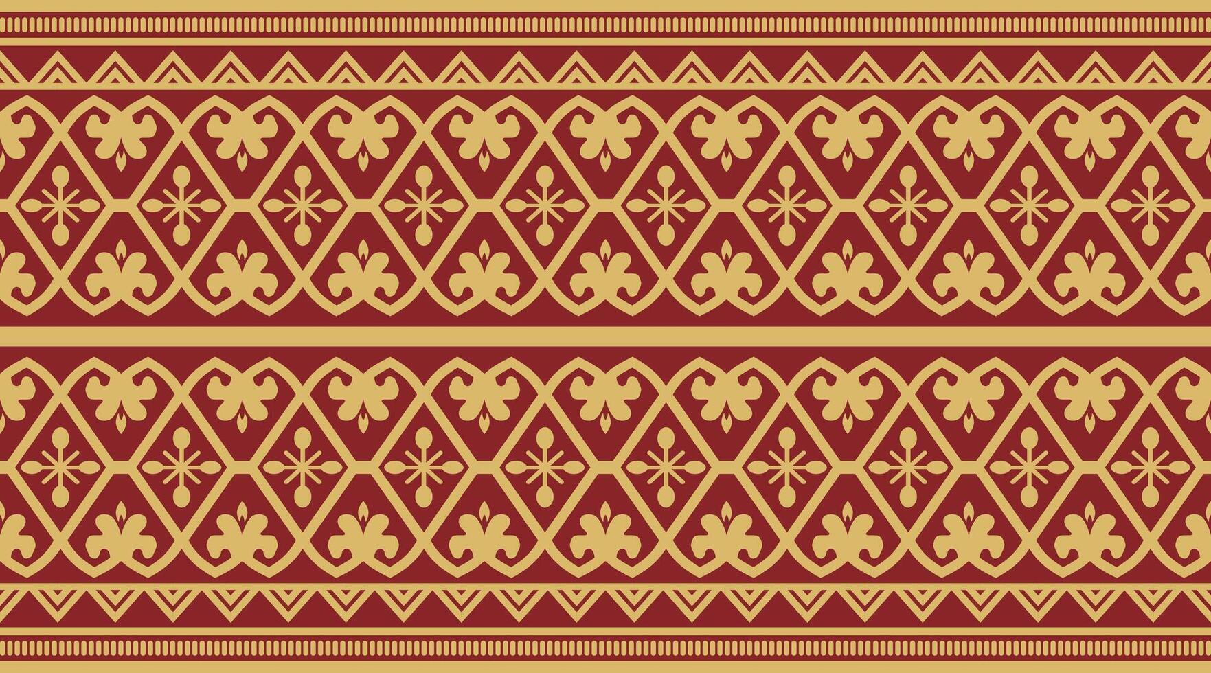 luxury Batik Geometric Pattern template vector