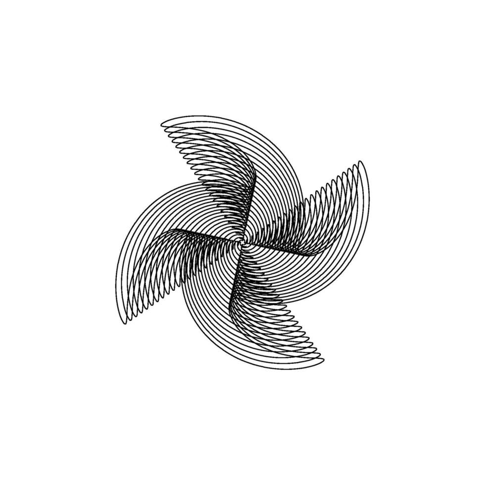 windmill icon abstract lini vector