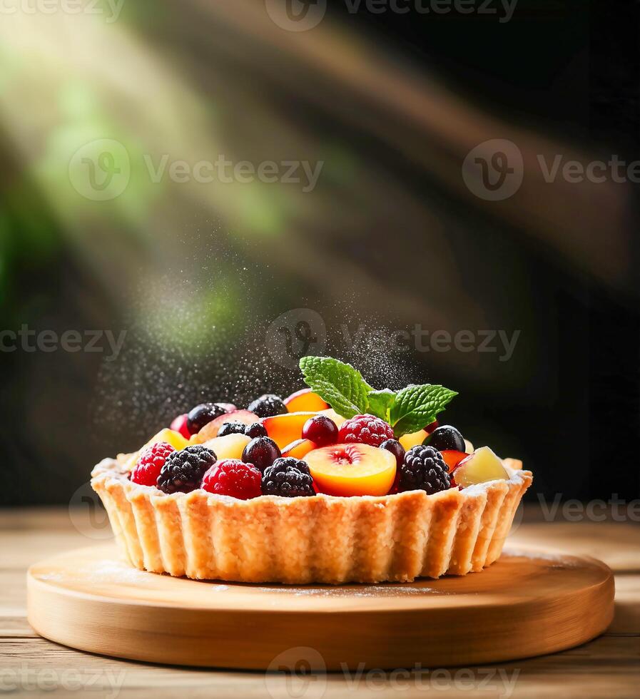Berry fruit tart photo