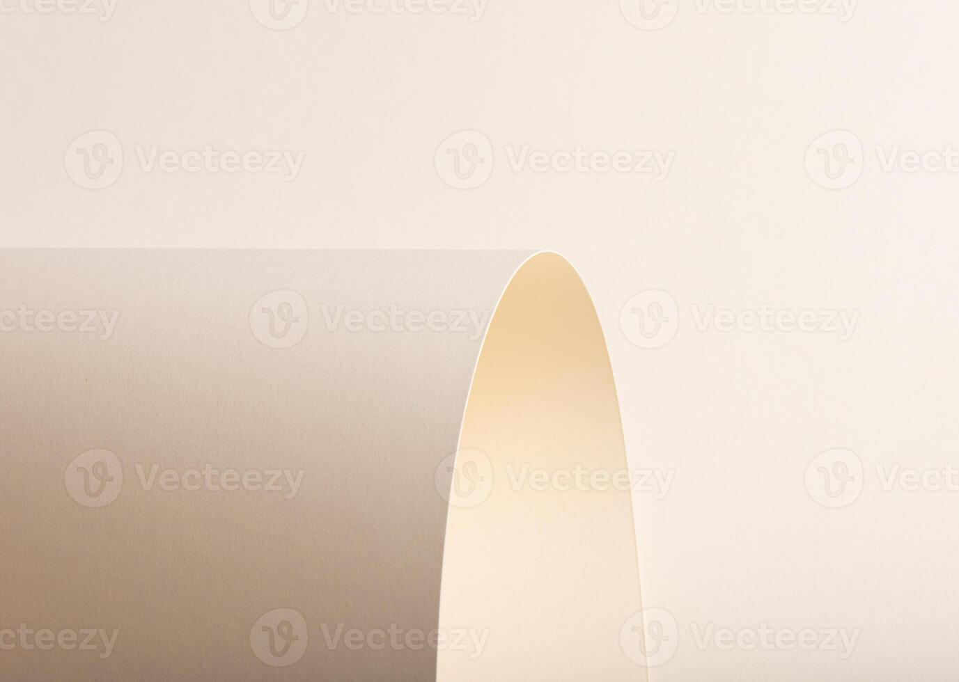 Beige paper background with a smooth, curved texture and a warm, graceful appearance. Featuring a photo