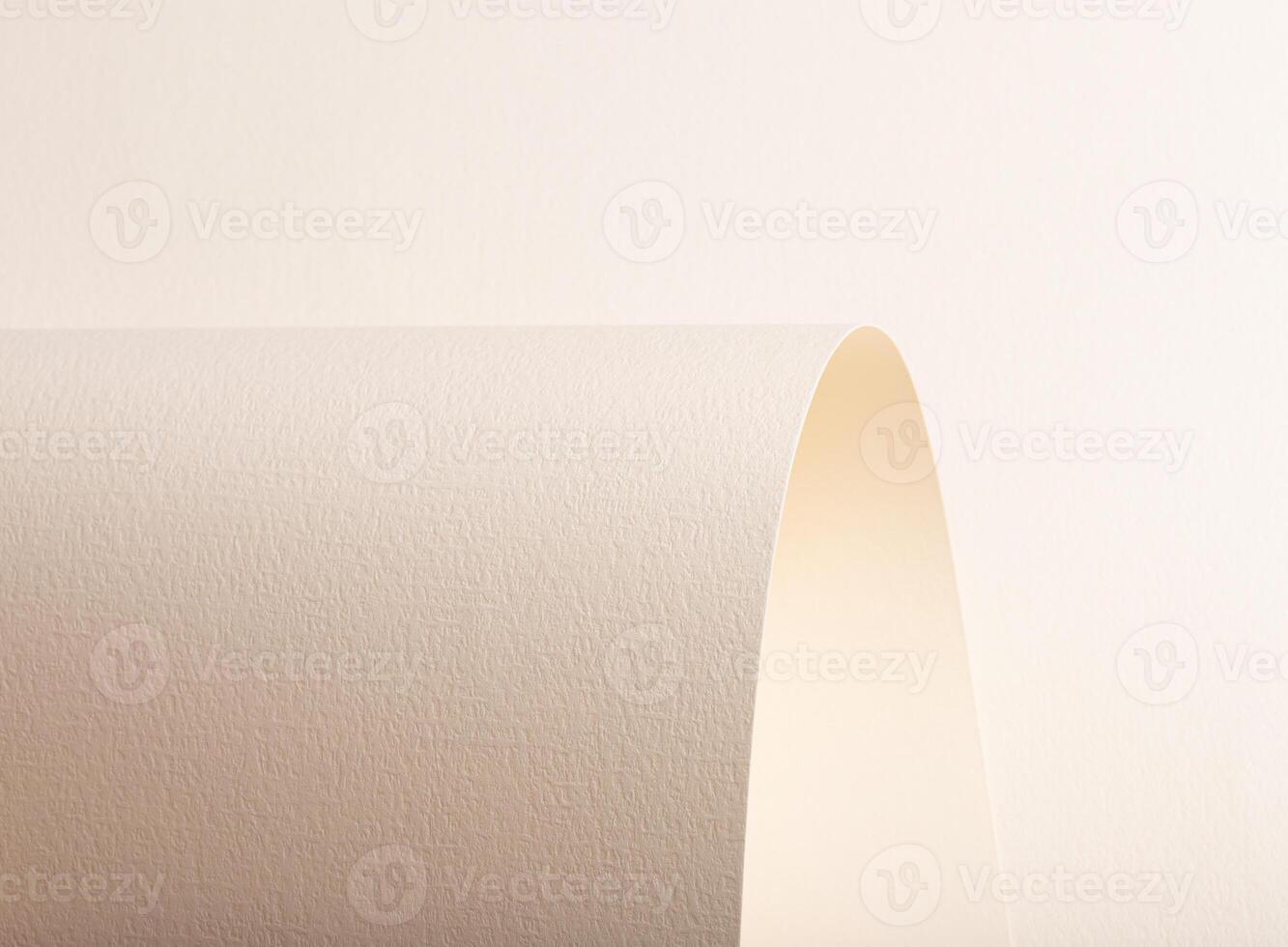 A beige paper background with a textured surface, featuring gentle curves and arching folds. The photo