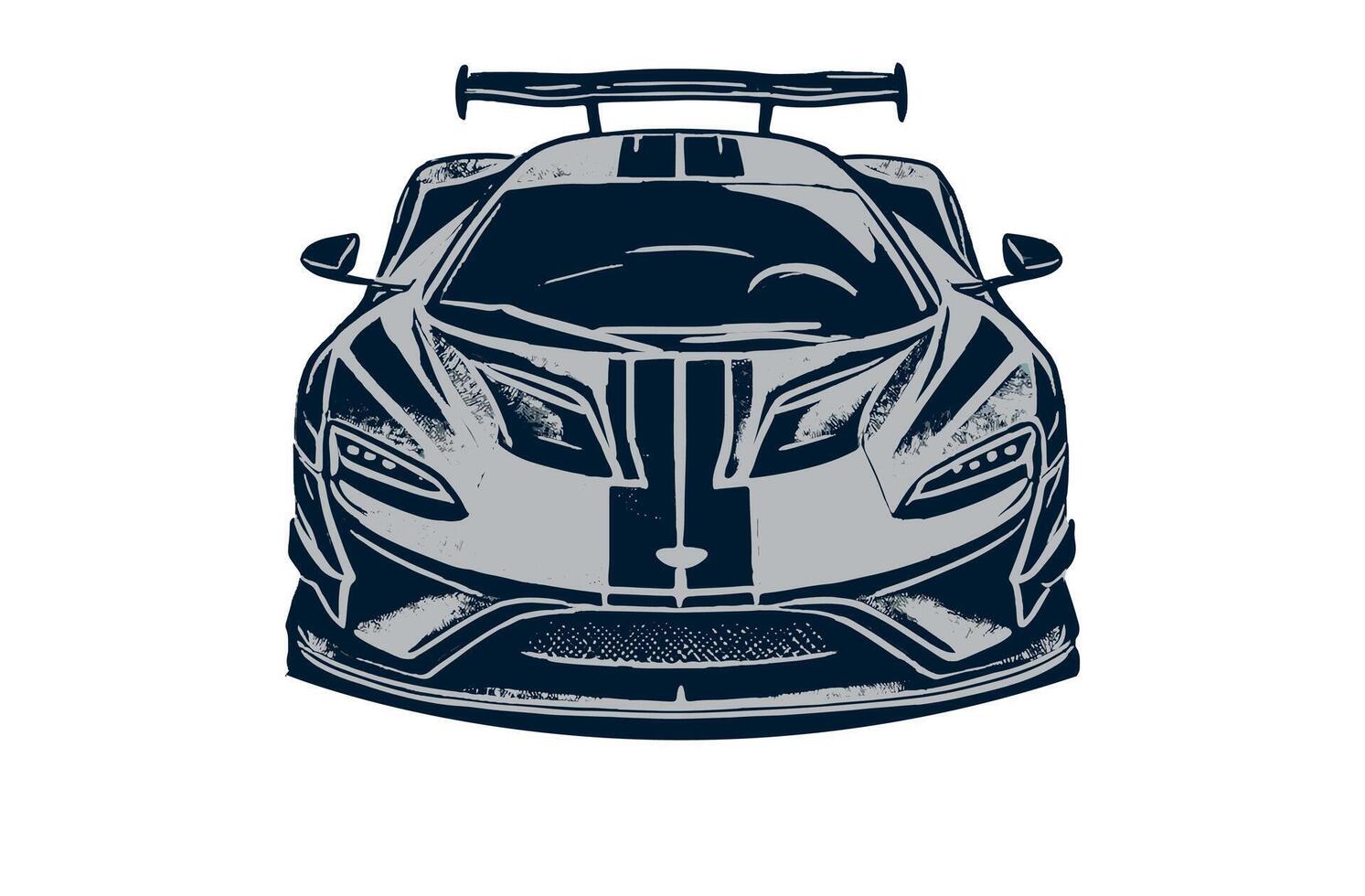 A drawing of a car on a white background vector