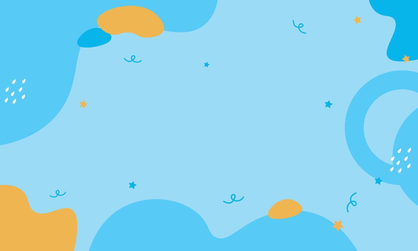 Trendy fun blue background vector