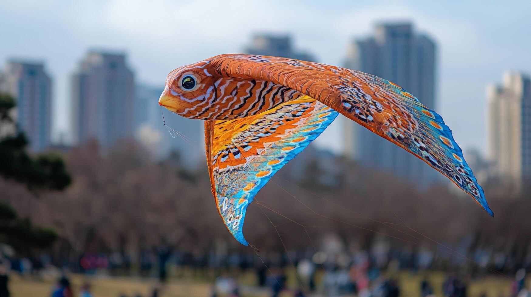 A colorful kite in the sky photo