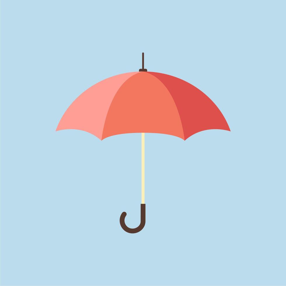 Umbrella flat design style vector