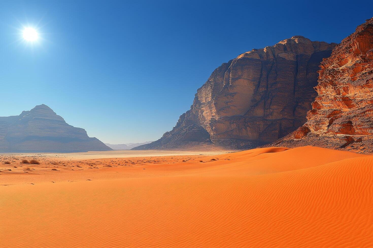 Wadi rum desert, jordan photo