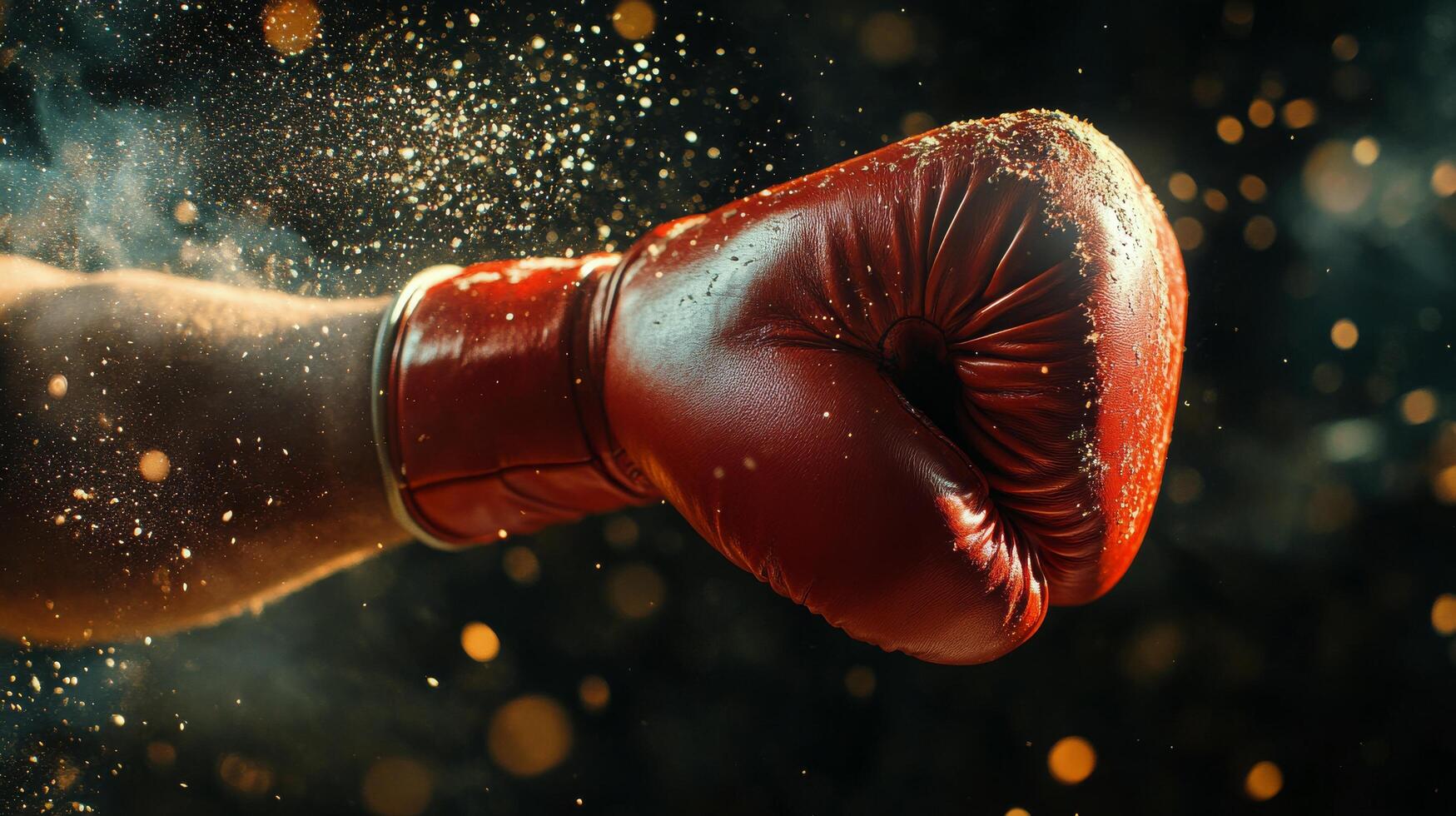 A close up of a boxing glove photo