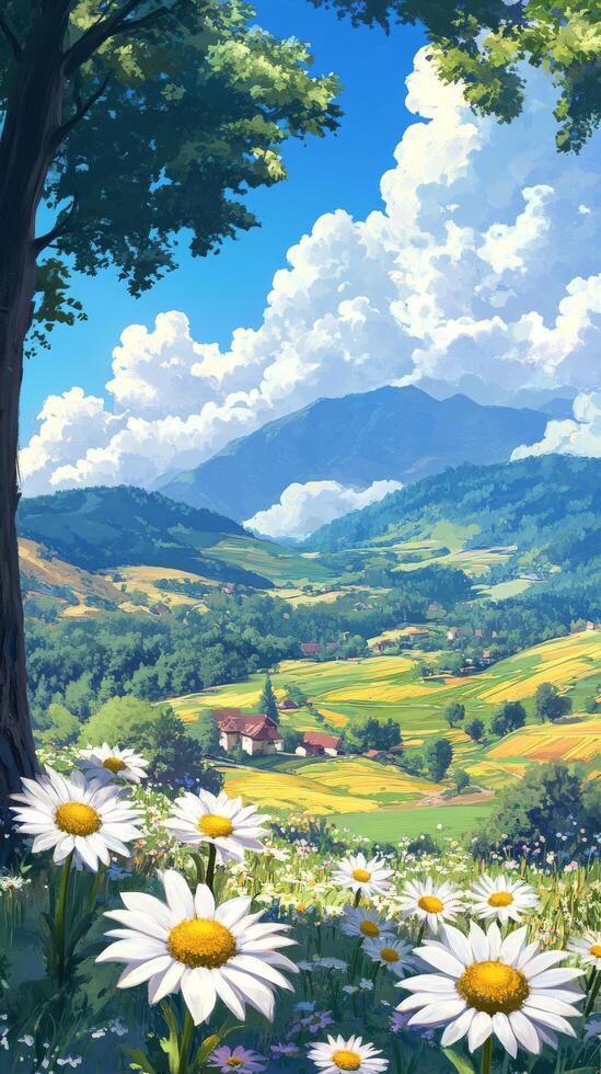 The anime landscape wallpaper photo