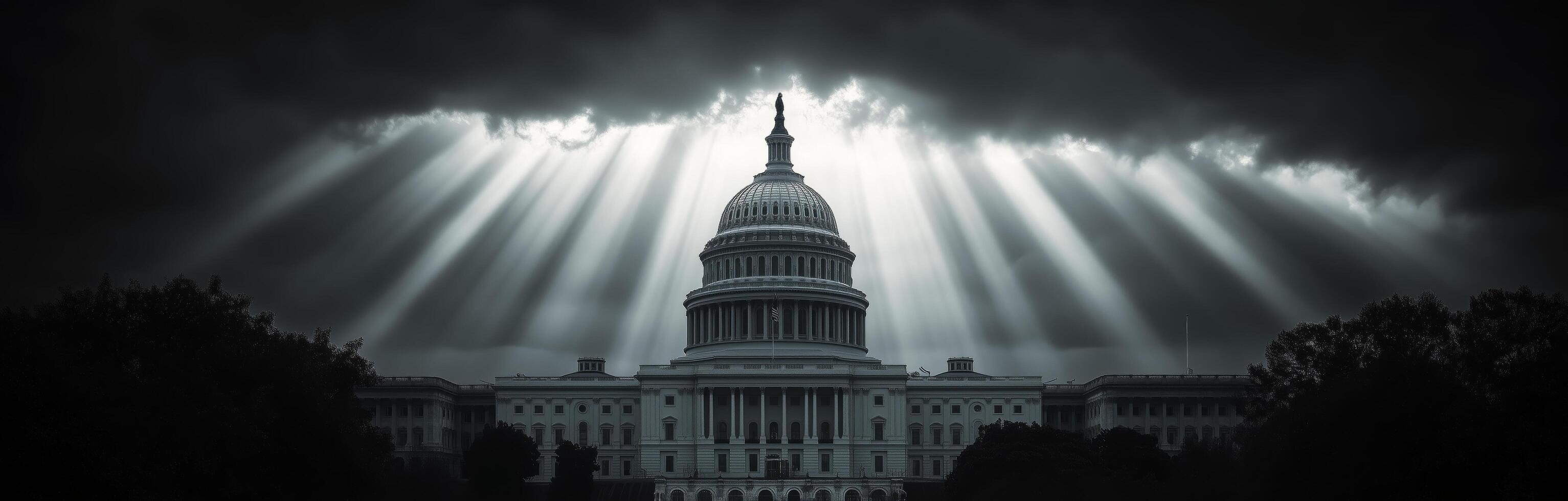 The capitol building in indiana is shown in black and white photo