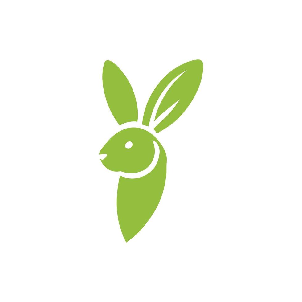 Unique Rabbit Logo Design Illustration vector