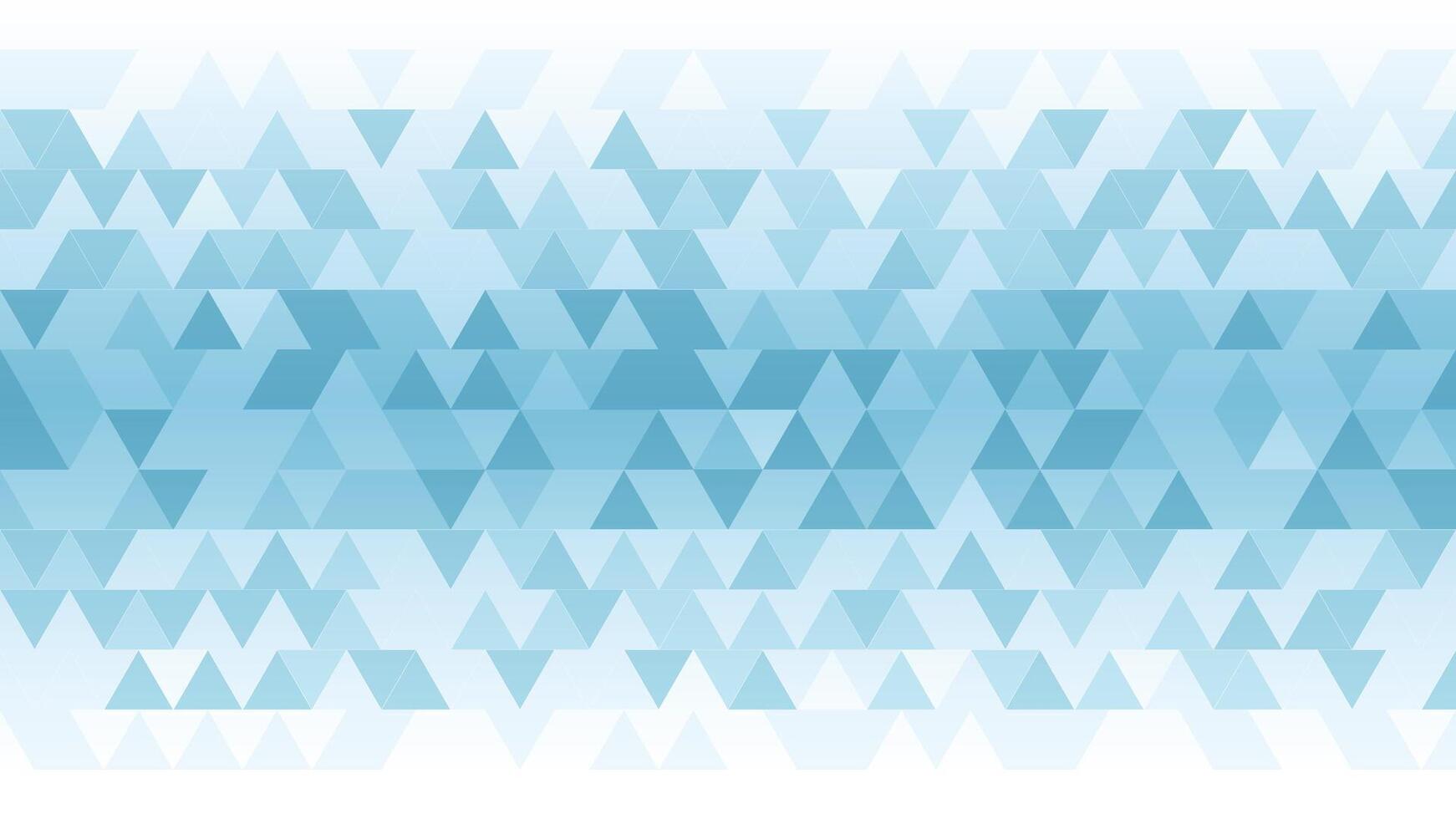 Geometric triangle pattern with a soft blue gradient, creating a modern and dynamic visual. Ideal for digital designs, presentations, branding, and web backgrounds. vector